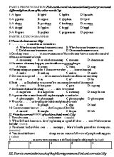 Đề thi học sinh giỏi môn Tiếng Anh Khối 10